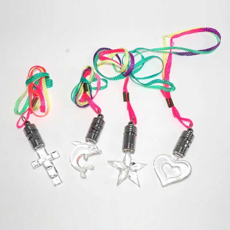 50 шт./лот led ожерелье светящиеся игрушки различные подвески мигающий свет подарок