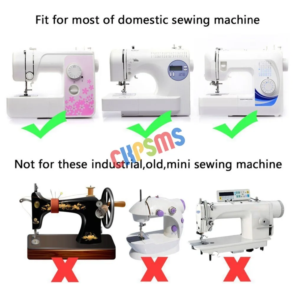 #KP-19021 52PCS Domestic Sewing Machine Presser Feet Set fit for Brother Singer Babylock Janome and Kenmore Low Shank machine | Дом и сад