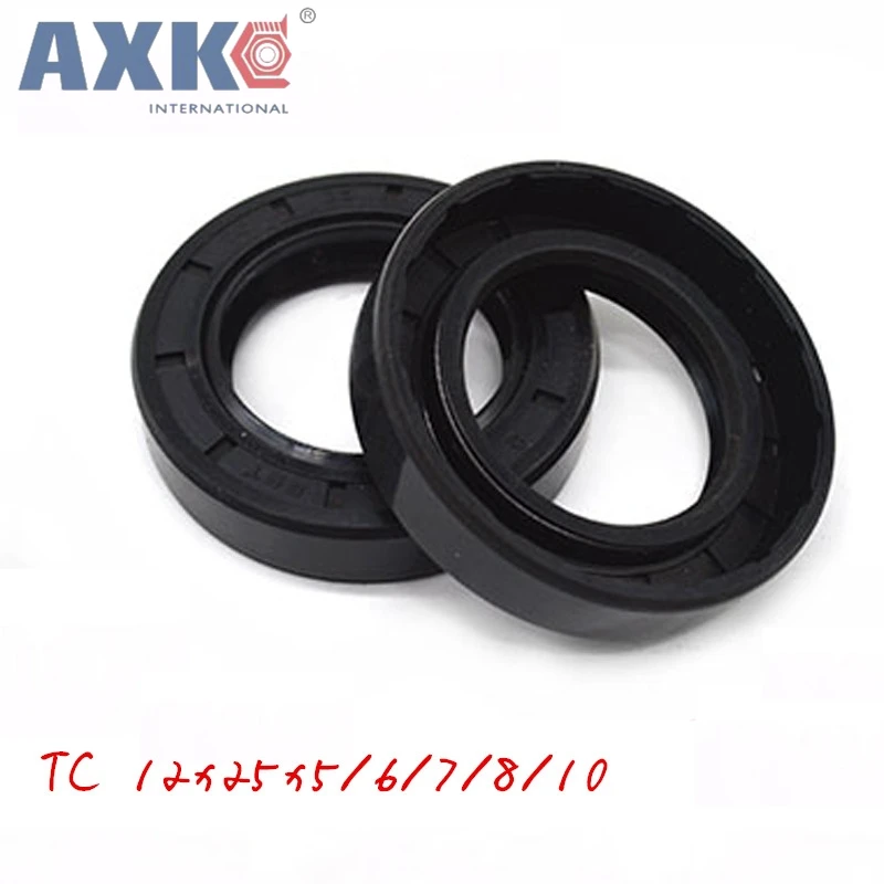 10 шт. AXK TC 12x25x5 12x25x6 12x25x7 12x25x8 12x25x10 NBR 12x25 каркасные масляные уплотнения высокое