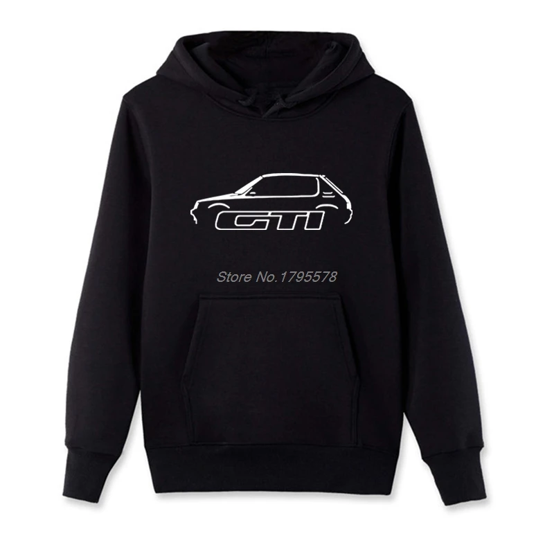 Новинка модные мужские хлопковые флисовые толстовки 205 Gti Классическая Толстовка
