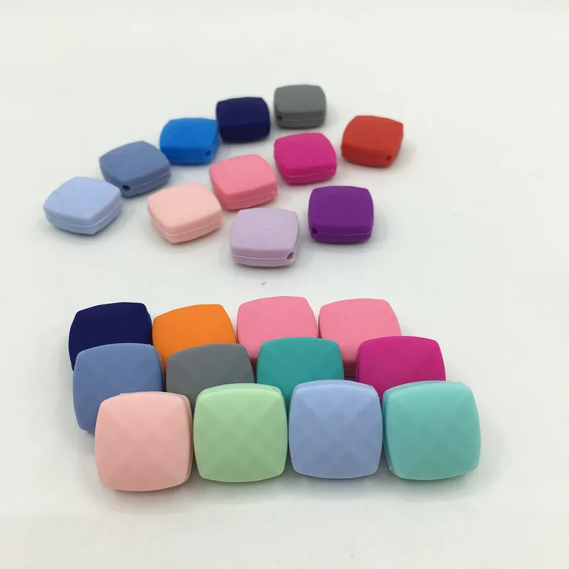 BPA бесплатные Силиконовые Круглые бусины Свободные режутся зубы 100 ПК