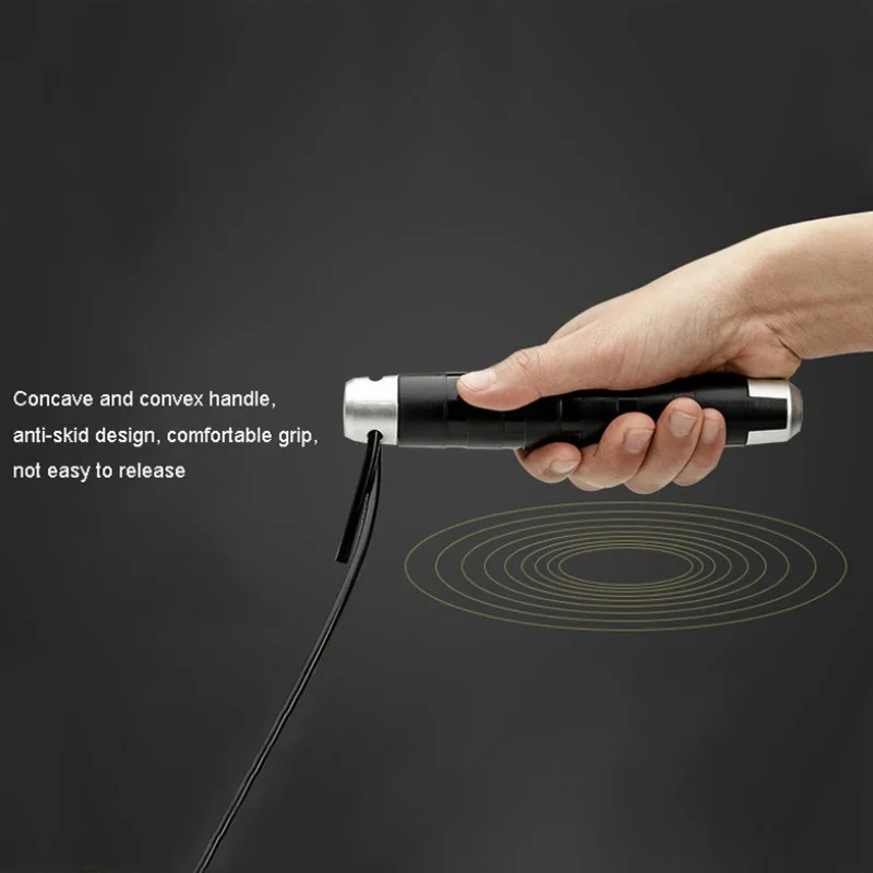 

3 m Professional Athletic Speed Jump Rope Anti-slip Handle Bearing Skipping Rope Steel Wire Gym Fitness Training Tool