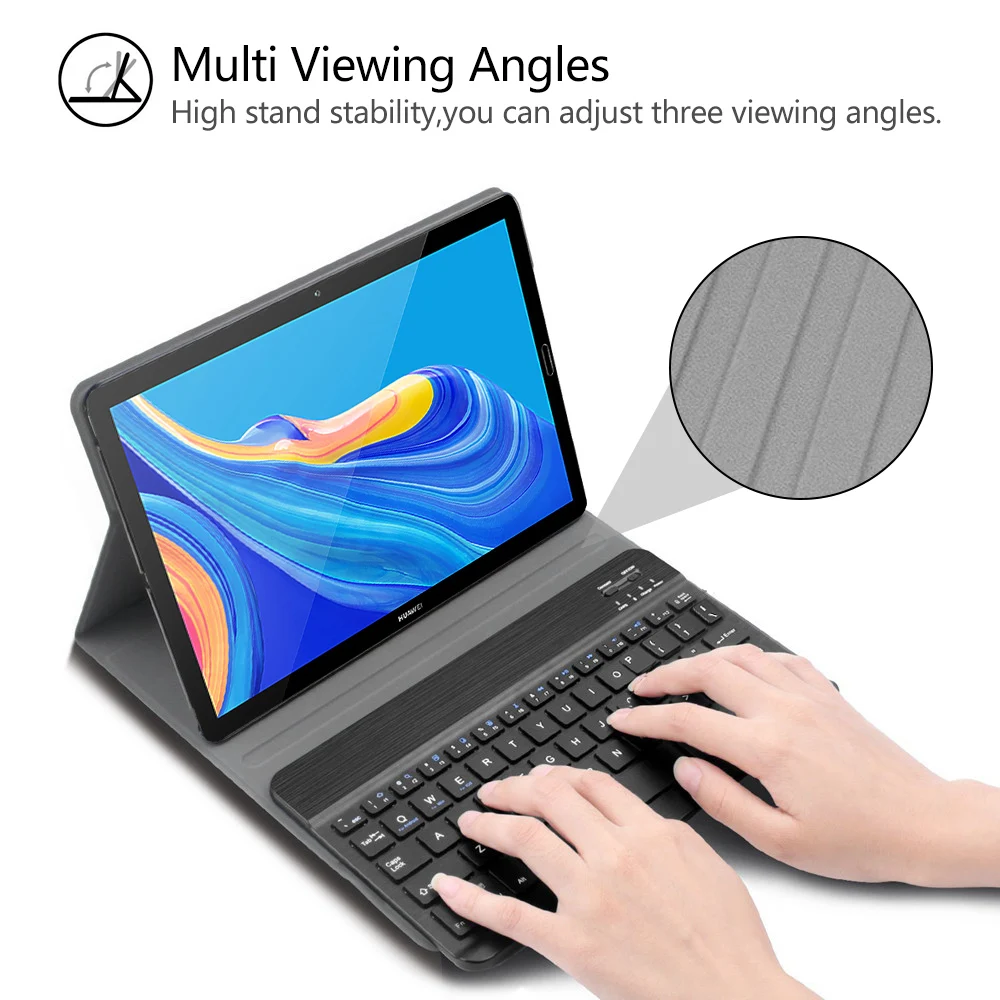 Walkers Bluetooth Keyboard Cover Case for Huawei mediapad M6 Pro 10.8&quot Tablet Magnetic Removable Detachable VRD-L09 | Компьютеры и