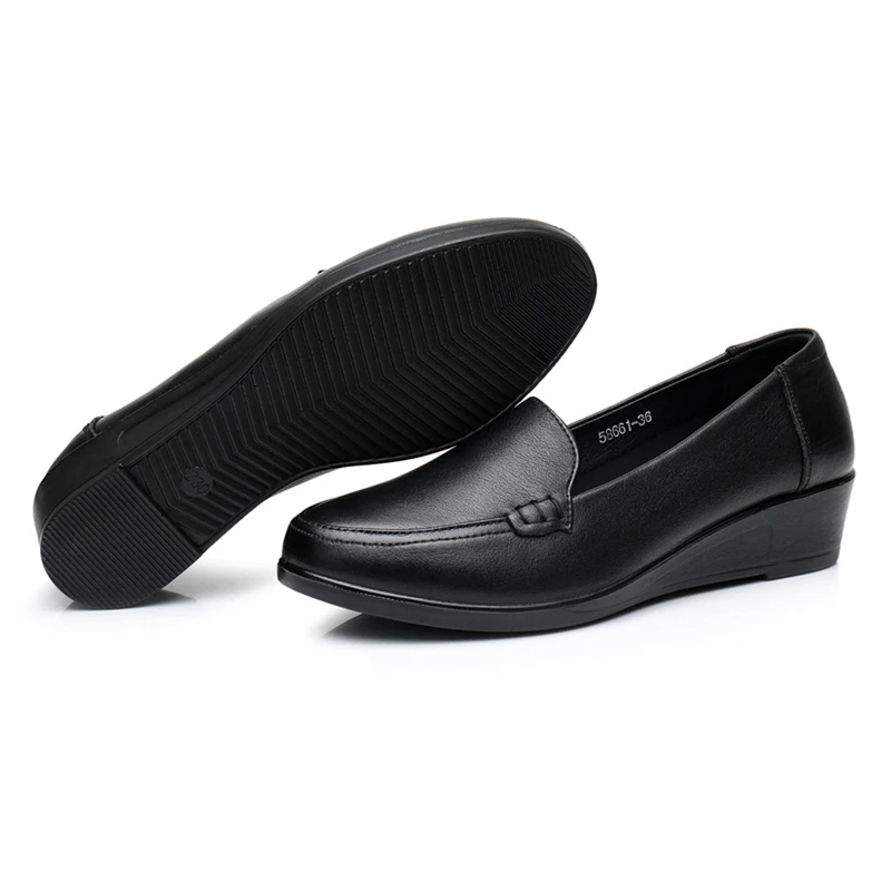 Туфли DONGNANFENG женские из натуральной кожи лоферы на плоской подошве без застежки