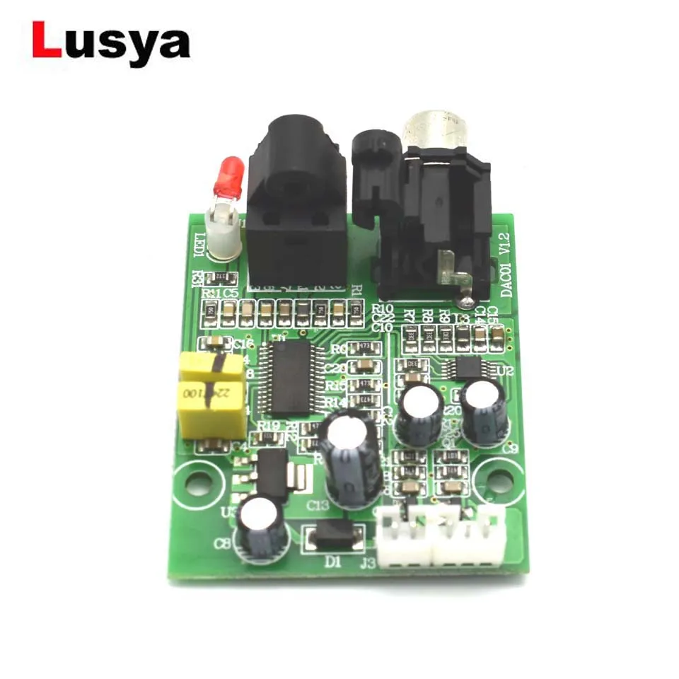 CS8416+ CS4344 цифровой Интерфейс модуль DAC аудио Плата 24-битный 192K волоконно-оптический коаксиальный вход стерео Выход для amp A5-009