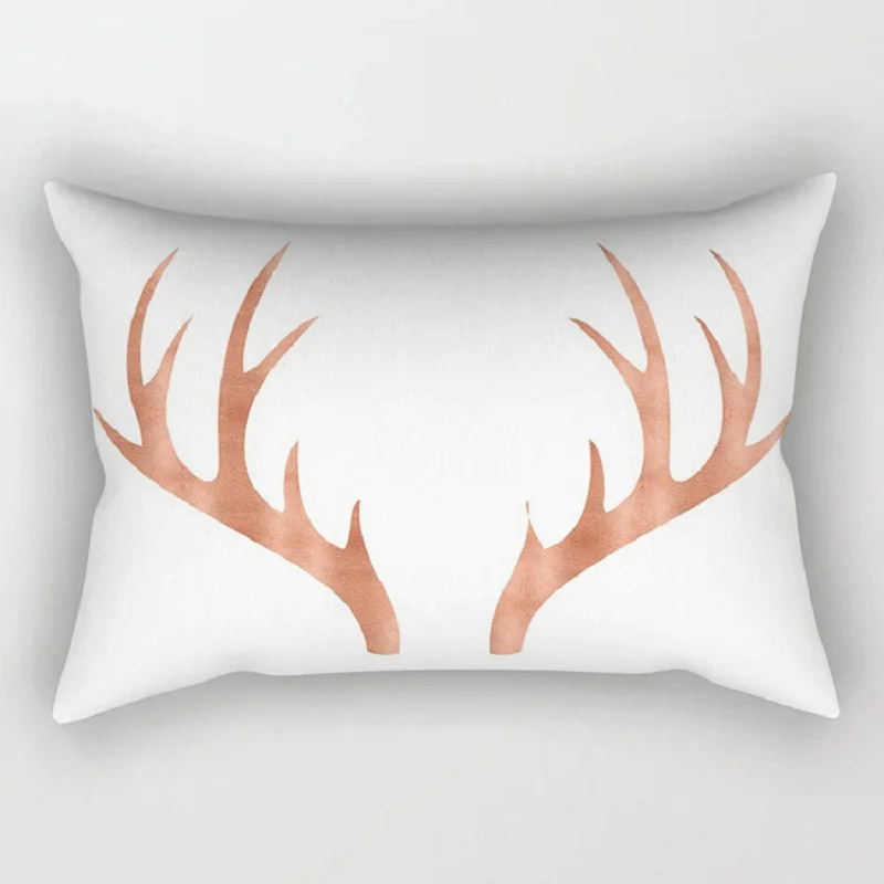 С геометрическим узором Чехлы для подушек золотисто белые чехлы декоративные