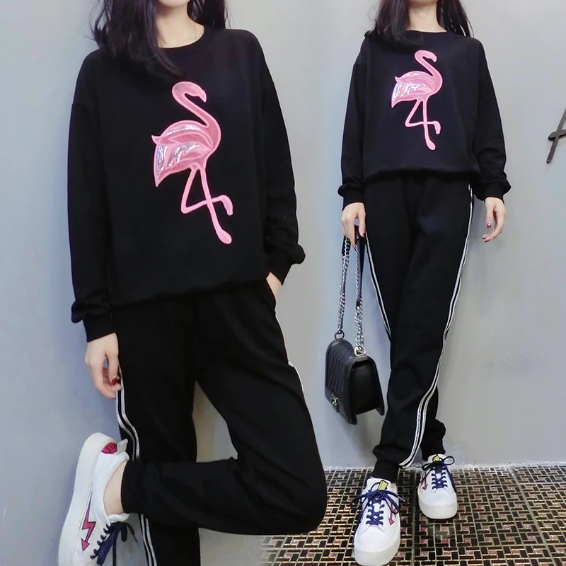 Костюм спортивный женский Повседневный из 2 предметов комплект свободного