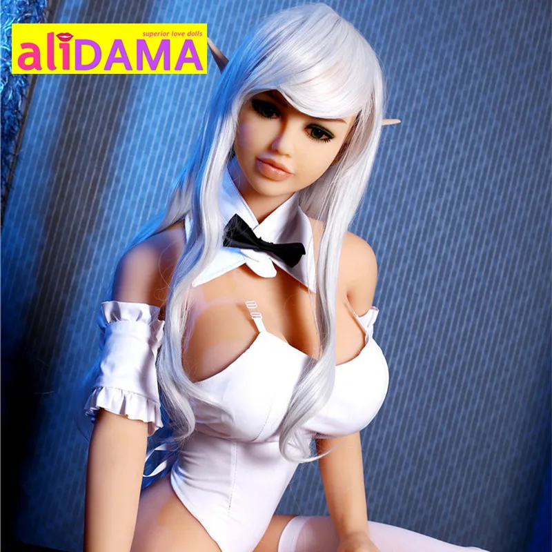 ALIDAMA 135 см (4.42ft) Голландский мини эльф TPE любовь кукла большая грудь реальная
