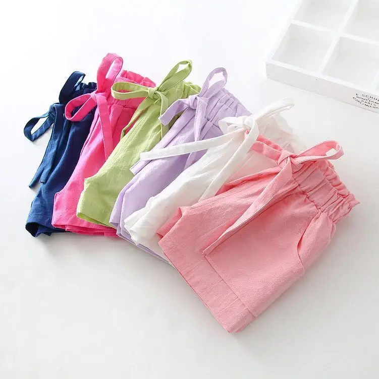 2018 летние милые детские шорты для девочек штаны хлопковые повседневные короткие