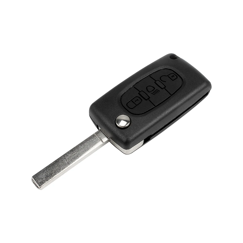 VDIAGTOOL 3 кнопки Брелок чехол для Peugeot Автомобильный ключ оболочка со светлой