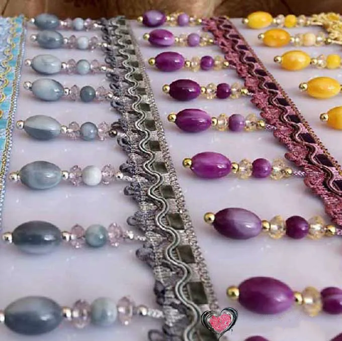 12 ярдов/Лот Цвета кружевные аксессуары для занавесок с бахромой и отделкой