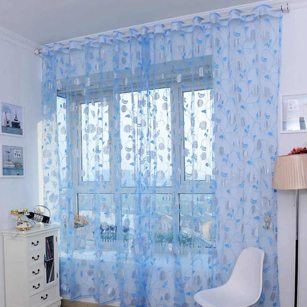 Новое поступление 100*200 см красивые разноцветные шторы с цветочным принтом для