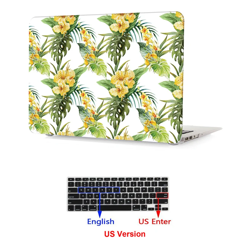 Красивый чехол с принтом для 2018 нового Macbook Pro 13 дюймовый A1989 ноутбука Apple 15