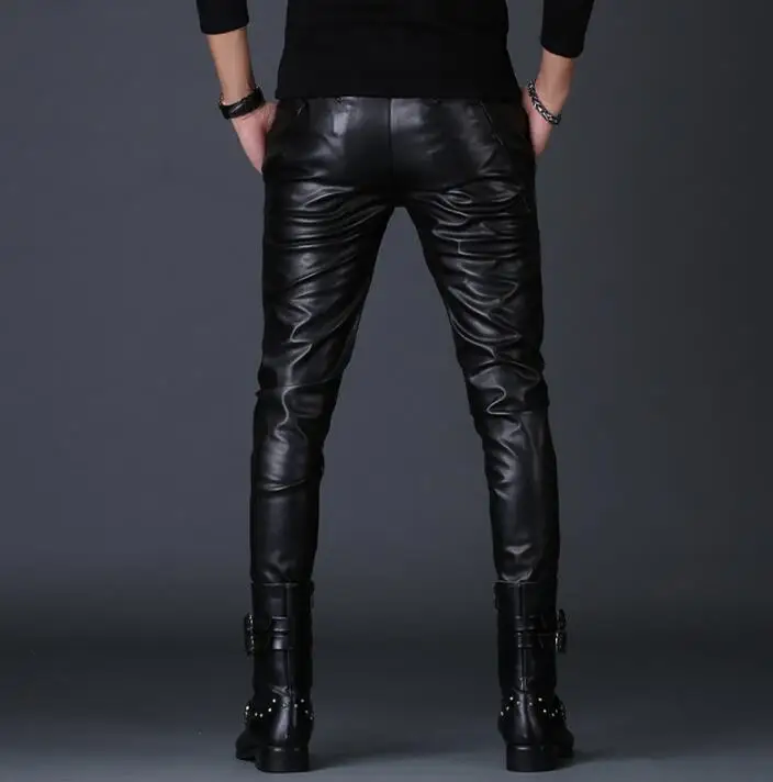 Мотоциклетные штаны из искусственной кожи мужские шаровары ветрозащитные