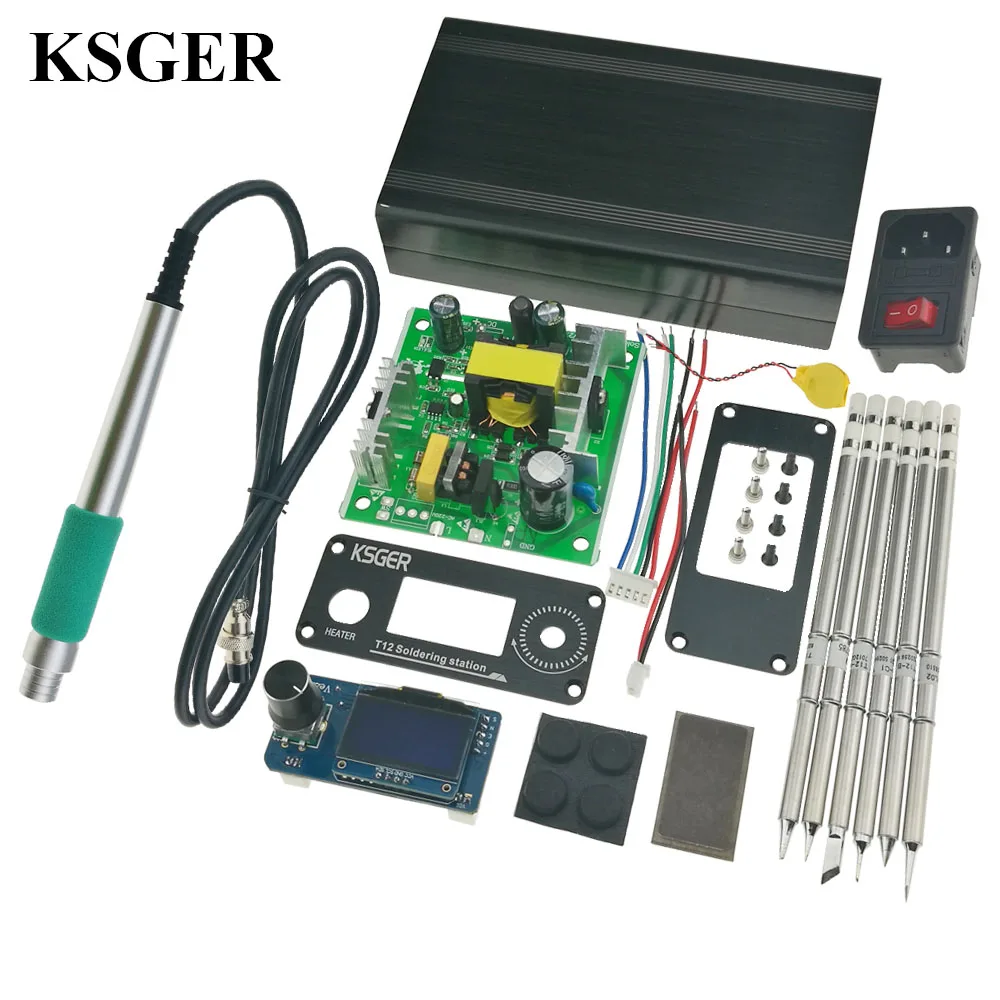 sets 2 KSGER STM32 V2.1S OLED паяльник станция T12 наконечники ручка сплава контроллер сварочные инструменты Sunction оловянный насос Электрический - Цвет: sets 2