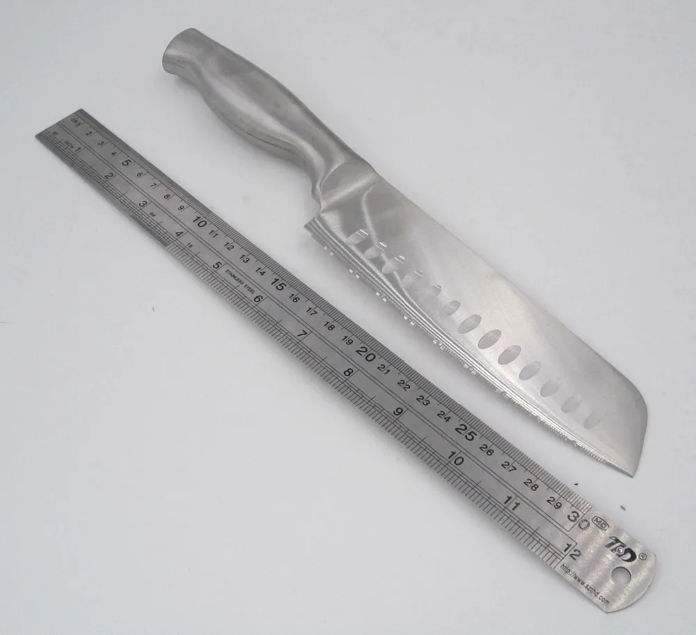 Полный Тан Santoku растительные фруктов мяса рыбы сравнить Ножи шеф-повар ломтик