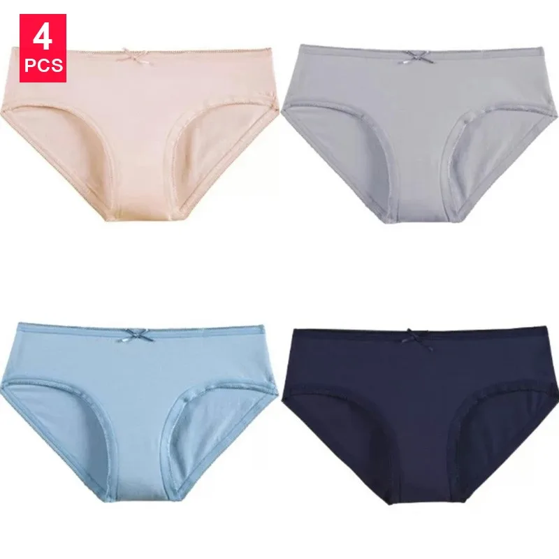 20 4PCS/lot Ladies Panties Underwear Woman Panties Fancy Lace Calcinha Renda Sexy for Women Traceless Crotch of Cotton Briefs Hot - Цвет: 20