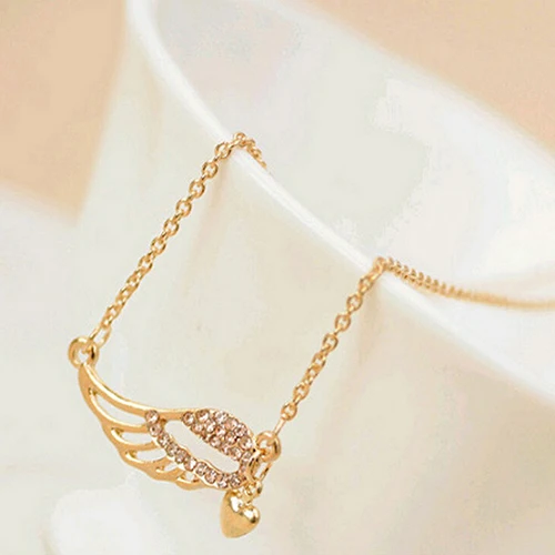 Женское ожерелье с подвеской в виде крыльев Ангела модное сердца|chain necklace|fashion necklacenecklace fashion |