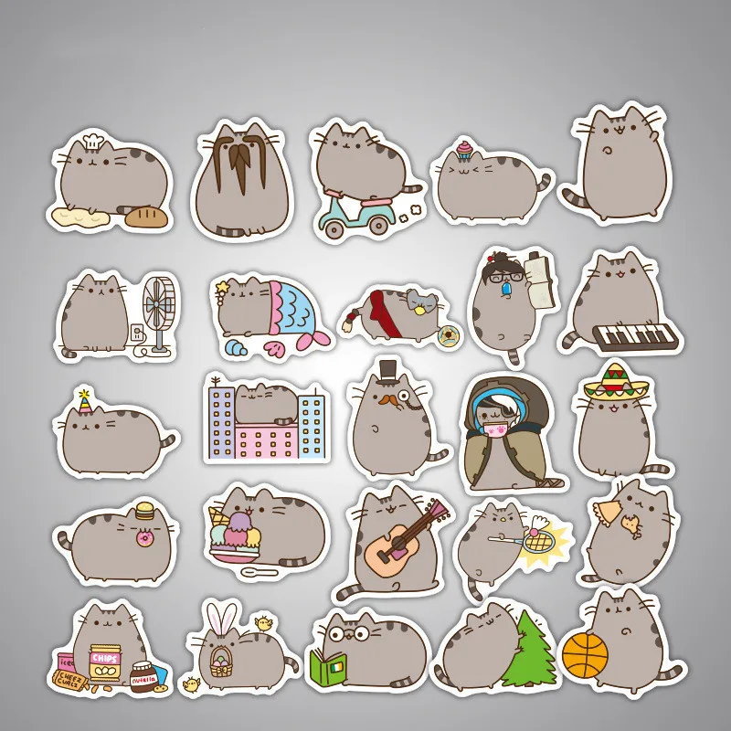 100 шт./компл. Kawaii японского аниме Fat Cat Totoro наклейки для планшета телефона чехол