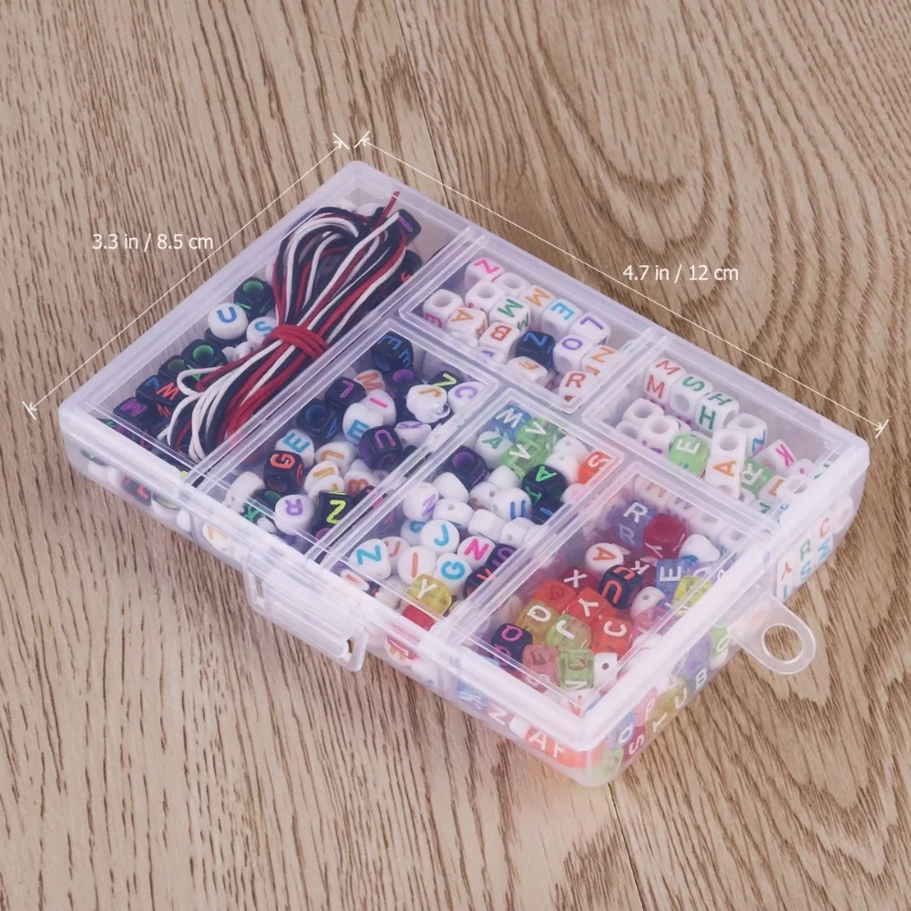 450 шт. алфавит бисер DIY браслет ювелирных изделий для детей DIY Цепочки и ожерелья бусы ручной работы