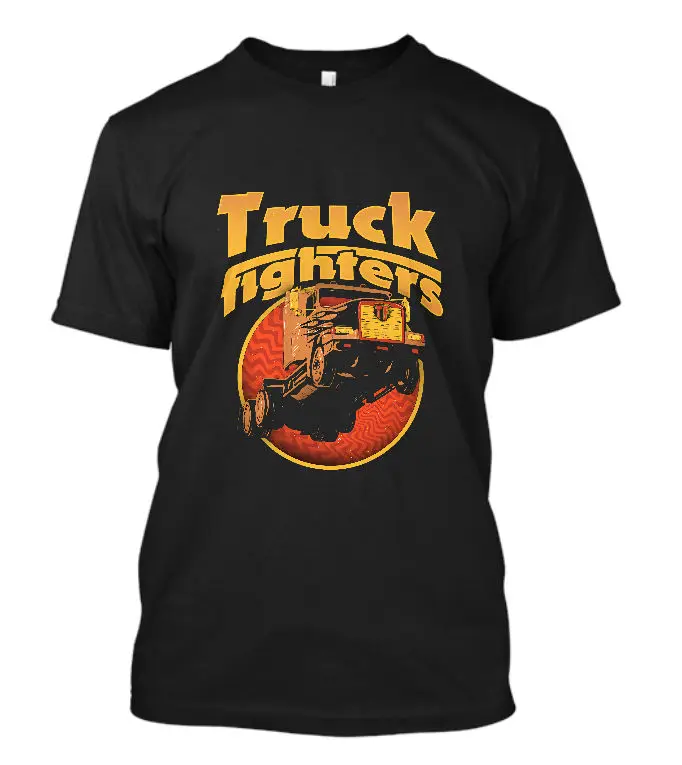 Новая футболка с надписью truckfighers Heavy Metal Psychedelic Rock Band черного цвета размер S 3XL100 %