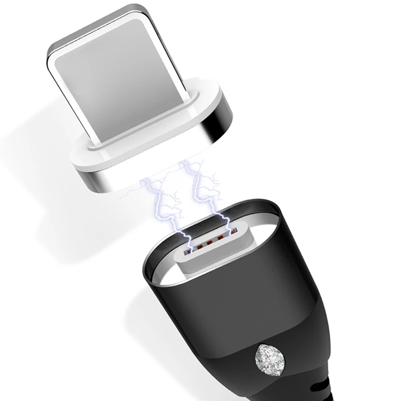3 в 1 Магнитный зарядный кабель адаптер USB Type C телефонные кабели для iPhone Samsung Type-c