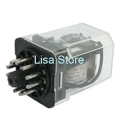 

JTX-3C DC 12V Coil 7.5Amp 250V AC 10A 30V DC Power Relay 11 Pins 3PDT