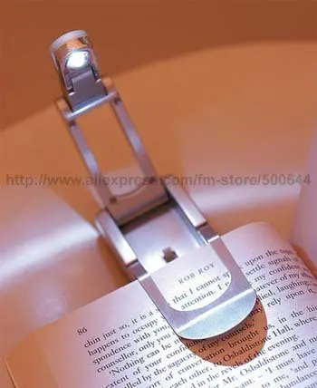Auto-clip Book Light/LED Folding Reading Light/Clip LED Lamp/Portable Urgency Flashlight &amp 5PCS/Lot Free Shipping | Лампы и