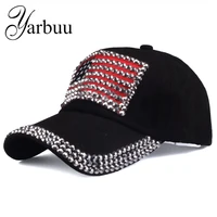 yarbuu brand hat all the year round for women and men rhinestone new fashion baseball cap denim cap hip hop snapback hat