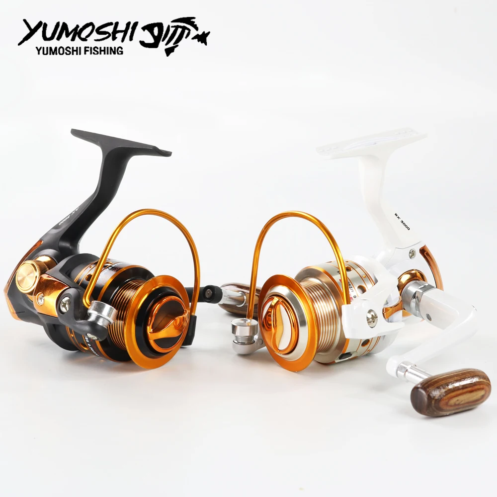 Металлическая спиннинговая Рыболовная катушка YUMOSHI серия 500 9000Series 12 + 1BB 5 5: 1/5.2:1