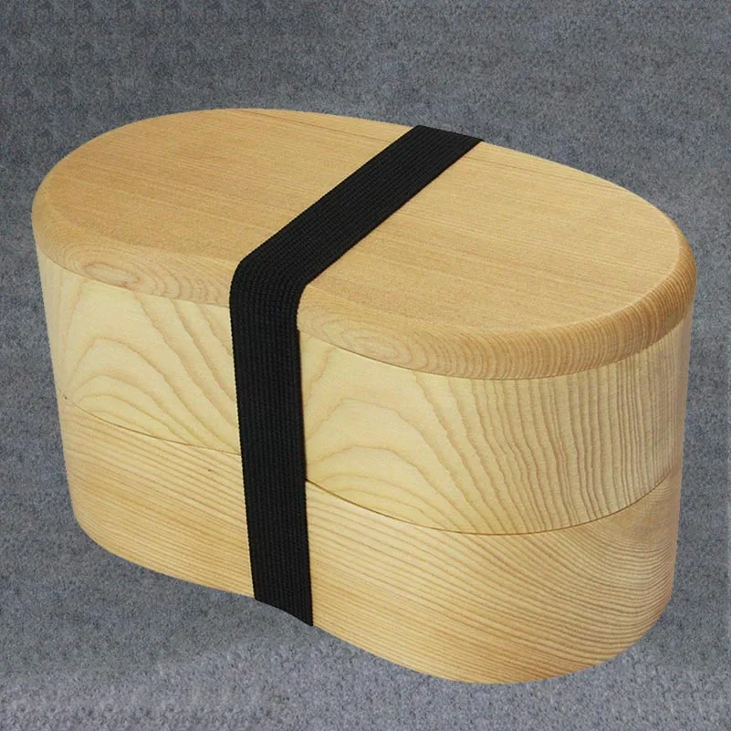 wood Lunch box only AOOSY Фирменная Роскошная японская Стильная коробка для еды портативная двухслойная деревянная коробка для суши Bento деревянный контейнер для еды модные коробки для Bento - Цвет: wood Lunch box only
