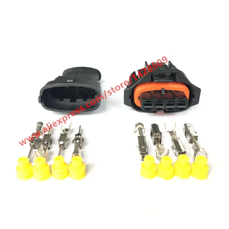 5 комплектов 4 контактный разъем для электрических проводов Bosch 928 403 736 3 мм|connector