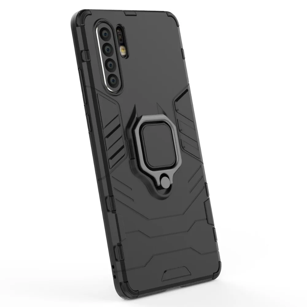 Роскошное кольцо Броня чехол для Huawei P30 Pro P20 телефона Lite анти осенний Мягкий край