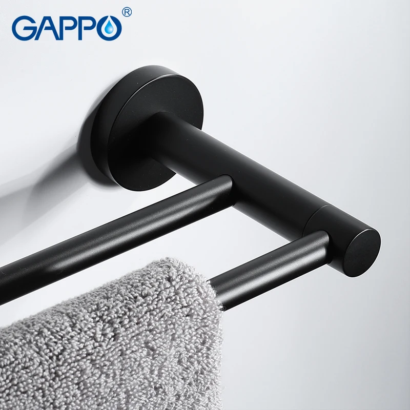 Держатель для полотенец GAPPO настенный двойной держатель в ванную комнату |