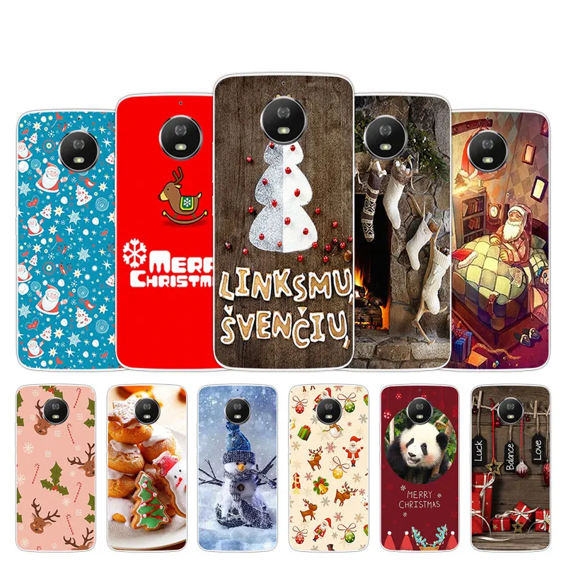 Чехол для Motorola Moto G5S Рождественский дизайн силиконовый чехол 5 2 &quot Для XT1793 XT1794