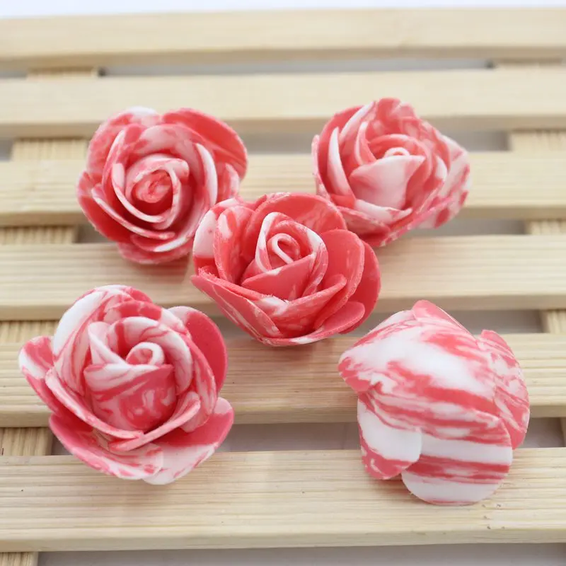 20 pcs / lot foam Pectoral Flower Head Wreath Pink Bouquet Wedding Dress Materials Decorative Wreaths Optional Color | Дом и сад