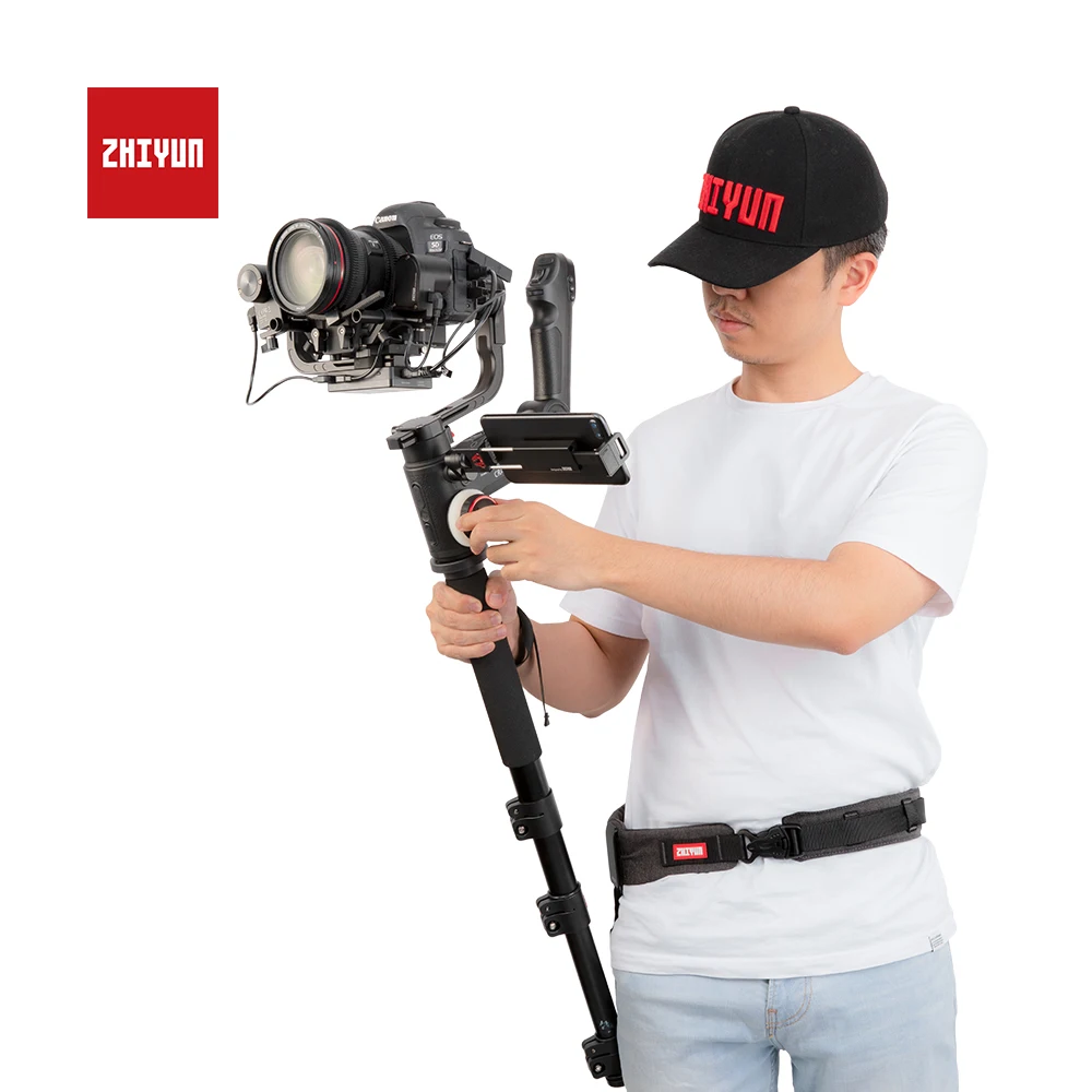Zhiyun Телескопический монопод с удлинителем с 1/4 до 3/8 srew для лабораторного крана Weebill 3 крана 2 м плюс карданный аксессуар