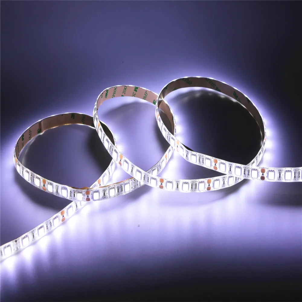 DC12V 1/2/3/4/5M 5050SMD Светодиодная лента ip20 не Водонепроницаемый/ip65 Водонепроницаемый 60 светодиодов/m, компании mlight, работающая при напряжении светильник рождественские гирлянды светодиодные лампы