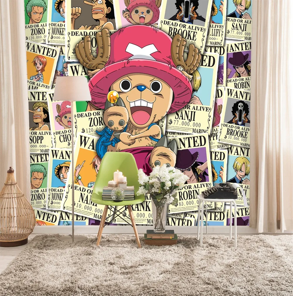 

[Самоклеющиеся] 3D Choba One Piece 64 Япония Аниме настенная бумага настенная печать настенные наклейки