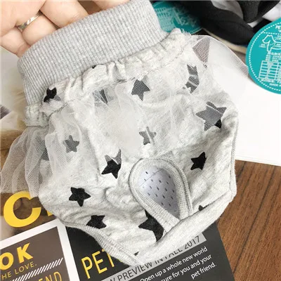 style1-gray 5 цветов, штаны для собак/кошек, XS-L шорты для собак, физиологические штаны для маленьких собак, моющиеся женские гигиенические шорты, трусики с буквами для Dogs5 - Цвет: style1-gray