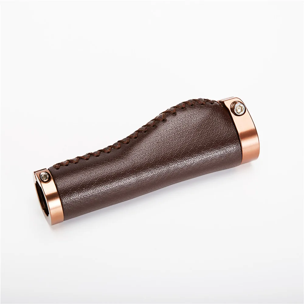 Урожай Ретро PU грипсы для Велосипеда Ручки Запираемый Ручками Велоспорт Дороги