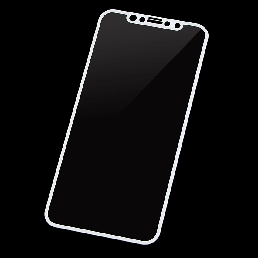 Zerosky защита для экрана из углеродного волокна с круглыми мягкими краями 3D iPhone X