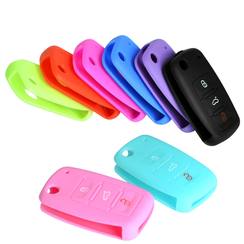 Силиконовый чехол для ключей SPEEDWOW защитный VW Polo Tiguan Passat Golf Lavida MK5 MK6 Jetta Eos Beetle|key fob