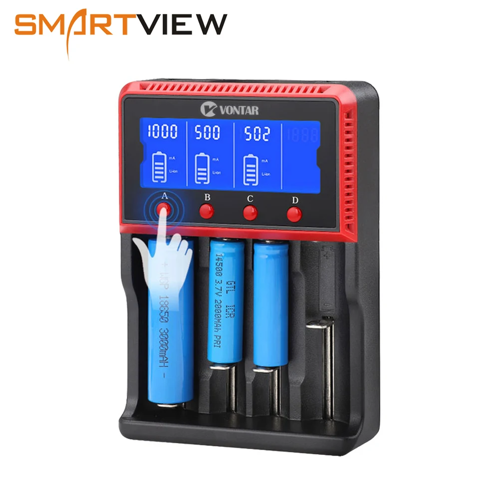 VONTAR 18650 Батарея зарядное usb устройство для 26650 14500 22650 AA AAA литиевая батарея никель