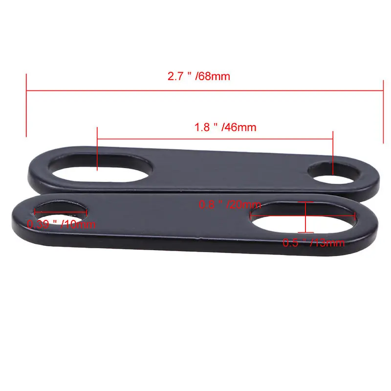 2 шт./компл. железный черный мотоцикл для перемещения заднего поворотного сигнала