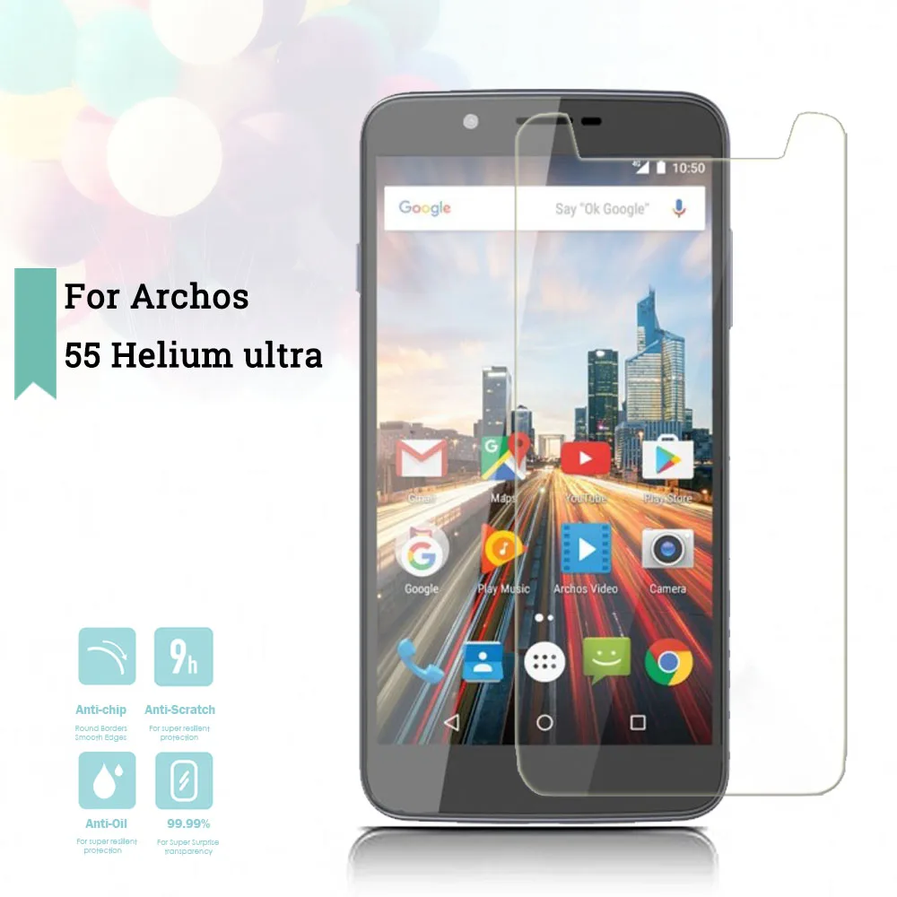 2.5D 0 26 мм ультратонкое защитное покрытие из закаленного Стекло Archos 55 Helium Ultra
