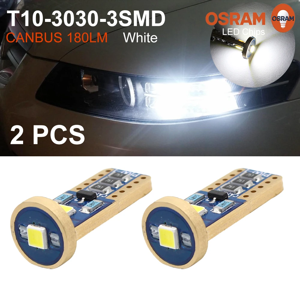 

S O.K Автомобильные светодиодные лампы T10 3030, 3 светильник почки, автомобильные поворотные боковые лампы, стоп-сигнал, стоп-сигнал, задсветильн...