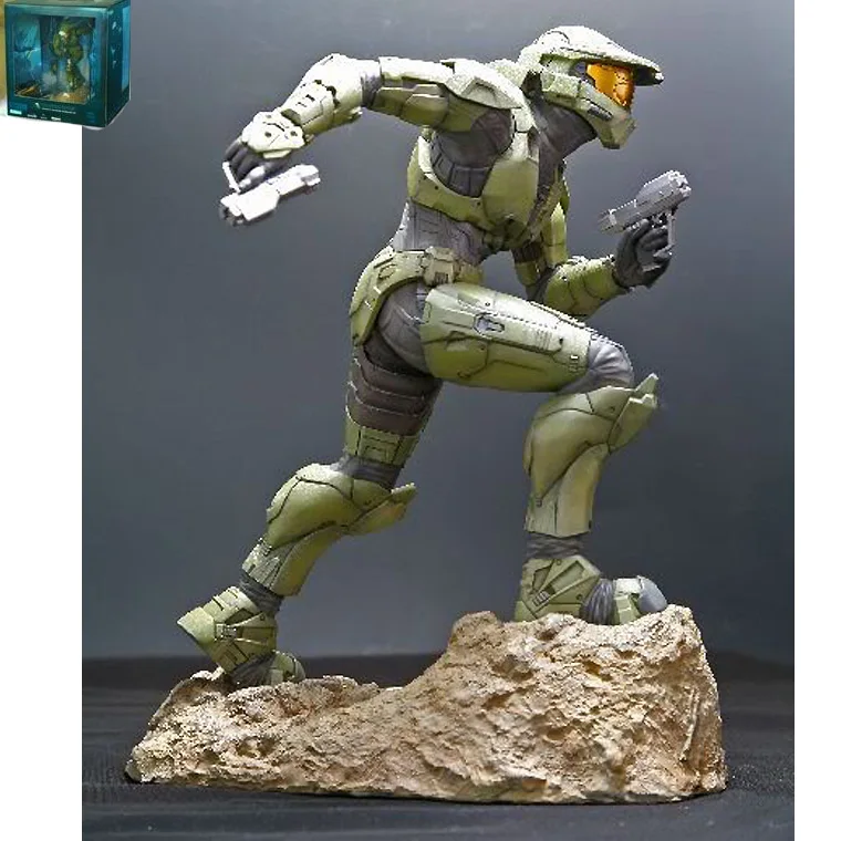 Хит продаж статуэтка Halo3 Kotobukiya Spartan 12 дюймов армейский зеленый цвет в коробке|master