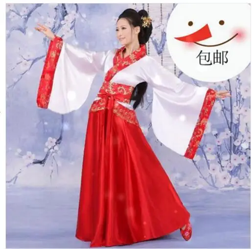 Red Новые женские древней династии Тан императрица платье традиционный Hanfu косплей одежда 6 видов цветов женщины Древние китайские костюм - Цвет: Red