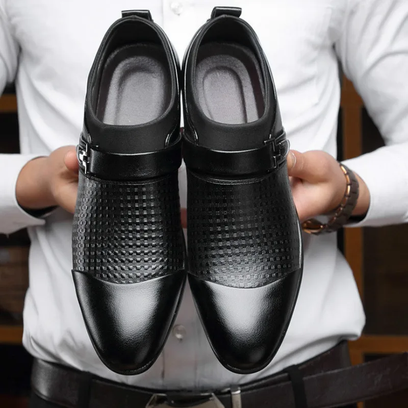 Обувь для мужчин лоферы Мужские модельные туфли без застежки деловая обувь Zapatos De